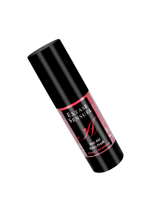EXTASE SENSUAL - ÓLEO ESTIMULANTE DE MORANGO CALOR VIAGEM 35 ML