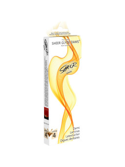 SHEER GLYDE - DAMS LAMINAS LÁTEX SEXO ORAL BAUNILHA
