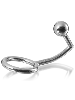 METAL HARD - ANEL DE GALO COM GANCHO ANAL INTRUSO 45MM