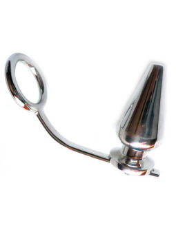 METAL HARD - ANEL DE AO COM PLUG ANAL 45 X 50MM