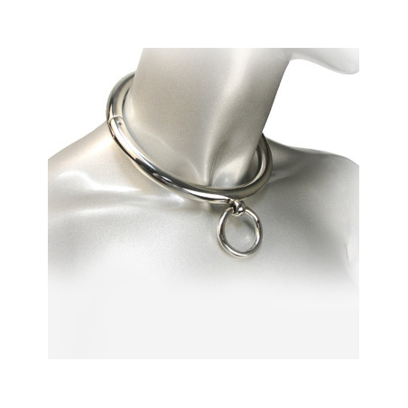 METAL HARD - COLAR BDSM COM ANEL 10CM