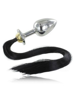 METAL HARD - PLUG ANAL DE AO COM CAUDA 8,89CM