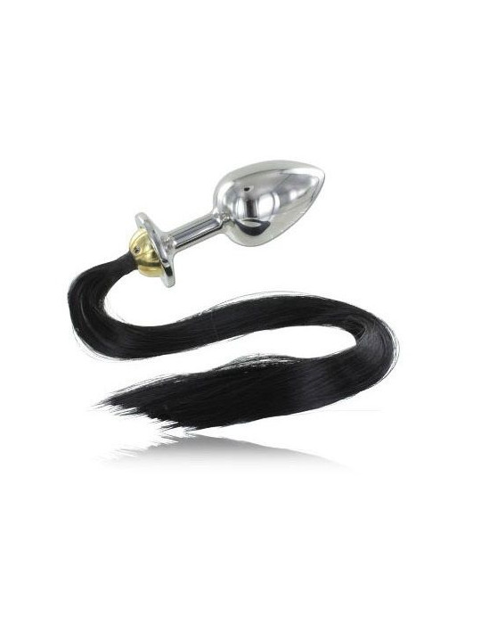 METAL HARD - PLUG ANAL DE AO COM CAUDA 8,89CM