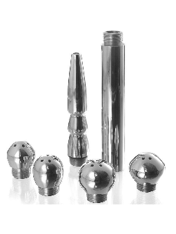 METAL HARD - CONJUNTO DE LIMPEZA VAGINAL/ANAL 5UNS
