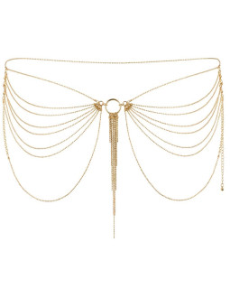 BIJOUX INDISCRETS - MAGNÍFICA JÓIA DE CORRENTE DE METAL PARA CINTURA DE OURO