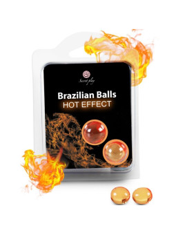SECRETPLAY - BOLAS BRASILEIRAS EFEITO DE AQUECIMENTO 2 UNIDADES