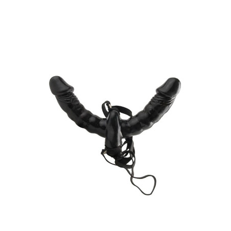FETISH FANTASY SERIES - VIBRANDO DUPLO DELIGHT STRAP-ON.