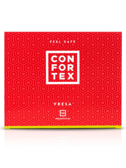 CONFORTEX - CONDOM DE MORANGO 144 UNIDADES