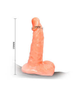 BAILE - ARNÊS COM PÊNIS REALISTA E CALA AJUSTVEL ULTRA APAIXONADA 15.5 CM