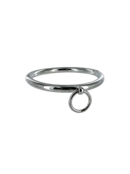 METAL HARD - COLAR BDSM COM ANEL 18CM