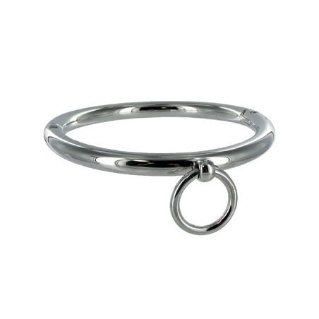 METAL HARD - COLAR BDSM COM ANEL 18CM
