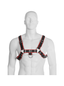 LEATHER BODY - CORRENTE ARNES III PRETO/VERMELHO