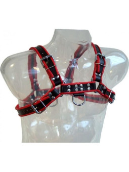 LEATHER BODY - CORRENTE ARNES III PRETO/VERMELHO