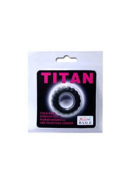 BAILE - ANEL PÊNIS TITAN PRETO 2 CM