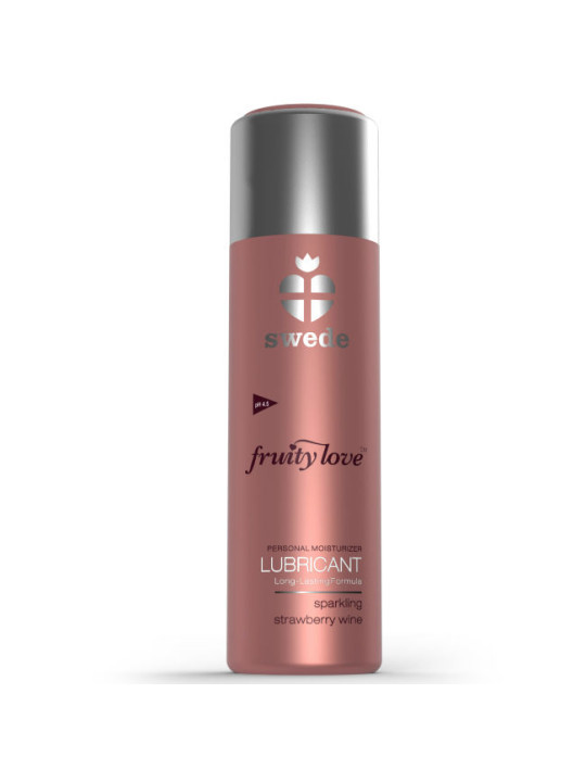 SWEDE - FRUITY LOVE LUBRIFICANTE ESPUMANTE MORANGO VINHO 100 ML