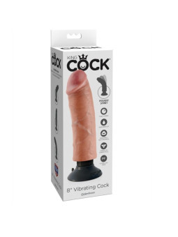 KING COCK - VIBRADOR DILDO 20.32 CM NATURAL