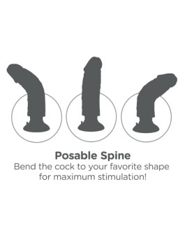 KING COCK - DILDO VIBRADOR COM TESTÍCULOS 25.5 CM COR MARROM