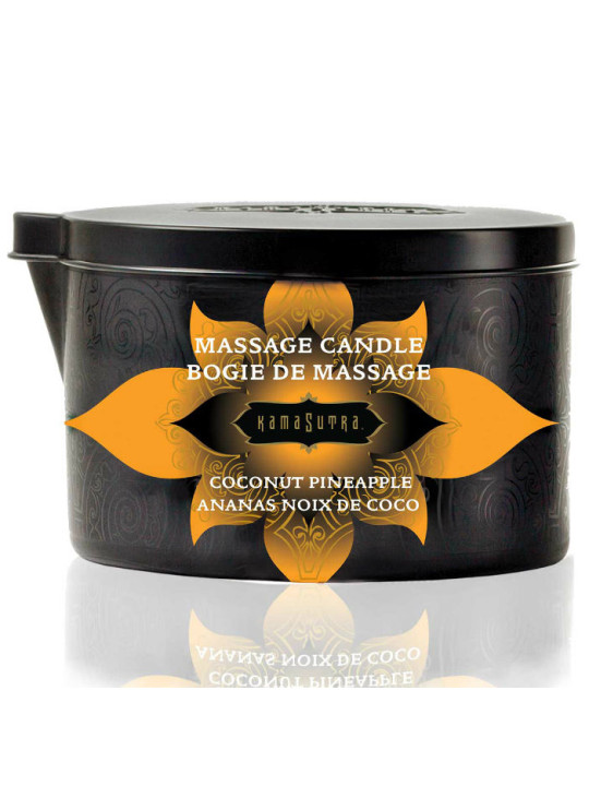 KAMASUTRA - VELA DE MASSAGEM COCO E ABACAXI 170GR