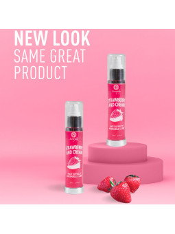 SECRETPLAY - LUBRIFICANTE  2-1 EFEITO TÉRMICO MORANGO E CREME 50 ML