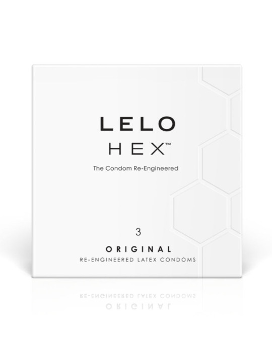 LELO - CAIXA DE PRESERVATIVO HEX 3 UNIDADES