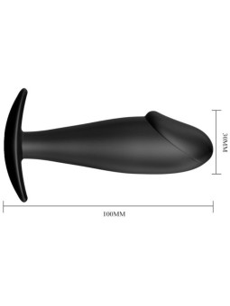 PRETTY LOVE - PLUG ANAL FORMA DE PÊNIS DE SILICONE PRETO