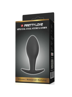 PRETTY LOVE - PLUG ANAL NCORA DE SILICONE 8.5 CM PRETO