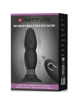 PRETTY LOVE - VIBRADOR LOVE PLUG E ROTAO POR CONTROLE REMOTO