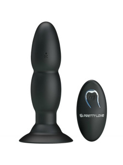 PRETTY LOVE - VIBRADOR LOVE PLUG E ROTAO POR CONTROLE REMOTO