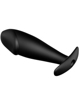 PRETTY LOVE - SILICONE ANAL PLUG FORMA DE PÊNIS E 12 MODOS DE VIBRAO PRETO