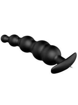 PRETTY LOVE - PLUG ANAL ESTIMULAO EXTRA DE SILICONE E 12 MODOS DE VIBRAO PRETO