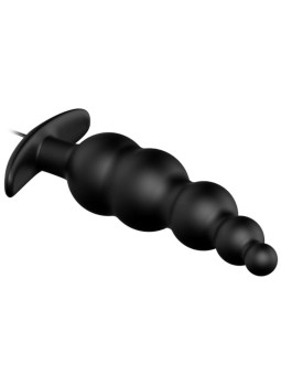 PRETTY LOVE - PLUG ANAL ESTIMULAO EXTRA DE SILICONE E 12 MODOS DE VIBRAO PRETO