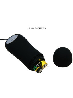 PRETTY LOVE - PLUG ANAL NCORA FORMA SILICONE 12 MODOS DE VIBRAO PRETO