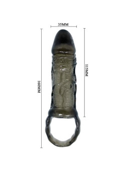 BAILE - BAINHA DE EXTENSO DE PÊNIS COM ALA PARA TESTÍCULOS 11.5 CM
