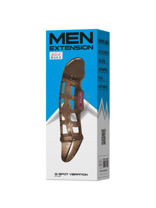 BAILE - MANGA DE EXTENSO DO PÊNIS COM VIBRAO E ALA 13.5 CM