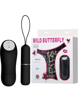 BAILE - CALCINHA FIO DENTAL COM VIBRADOR BALA E CONTROLE REMOTO PRETA