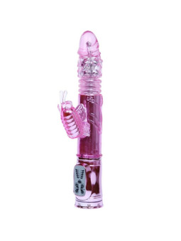 BAILE - VIBRADOR RECARREGVEL COM ROTAO E ESTIMULADOR DE BORBOLETA PULSANTE