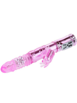 BAILE - VIBRADOR RECARREGVEL COM ROTAO E ESTIMULADOR DE BORBOLETA PULSANTE