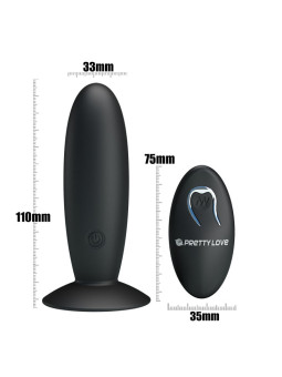 PRETTY LOVE - PLUG ANAL RECARREGVEL COM VIBRAO E CONTROLE