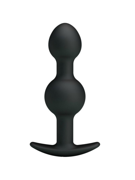 PRETTY LOVE - BOLAS ANAIS DE SILICONE DE ESTIMULAO ESPECIAL 10.3 CM PRETO