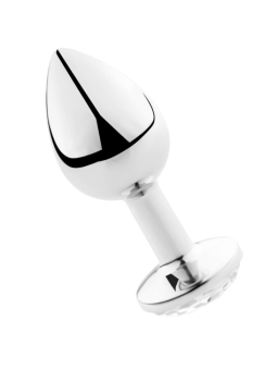 SECRETPLAY - PLUG ANAL ALUMÍNIO TRANSPARENTE 8 CM