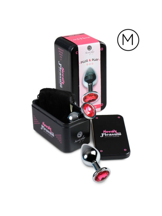 SECRETPLAY - PLUG ANAL FÚCSIA 8 CM