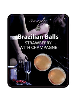 SECRETPLAY - CONJUNTO DE BOLAS BRASILEIRAS  MORANGO E CHAMPANHE