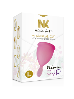 NINA KIKÍ - COPO MENSTRUAL ROSA - TAMANHO L