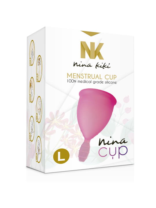NINA KIKÍ - COPO MENSTRUAL ROSA - TAMANHO L