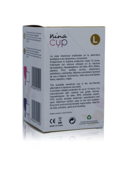 NINA KIKÍ - COPO MENSTRUAL ROSA - TAMANHO L