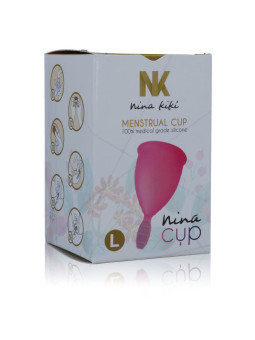 NINA KIKÍ - COPO MENSTRUAL ROSA - TAMANHO L