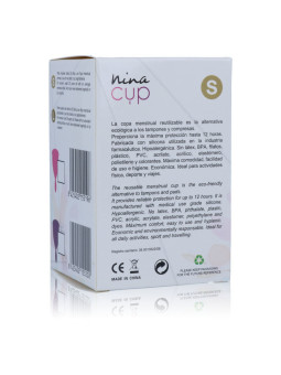 NINA KIKÍ - COPO MENSTRUAL ROSA - TAMANHO S