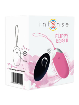 INTENSE - OVO VIBRANTE FLIPPY II COM CONTROLE REMOTO ROSA