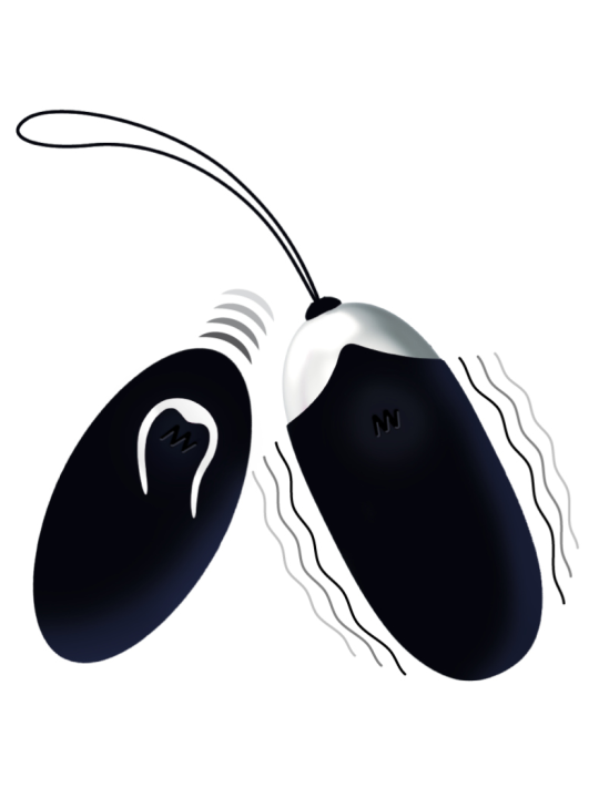 INTENSE - FLIPPY II VIBRANTE OVO COM CONTROLE REMOTO PRETO