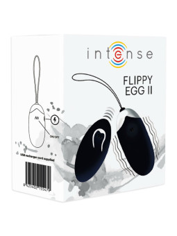 INTENSE - FLIPPY II VIBRANTE OVO COM CONTROLE REMOTO PRETO